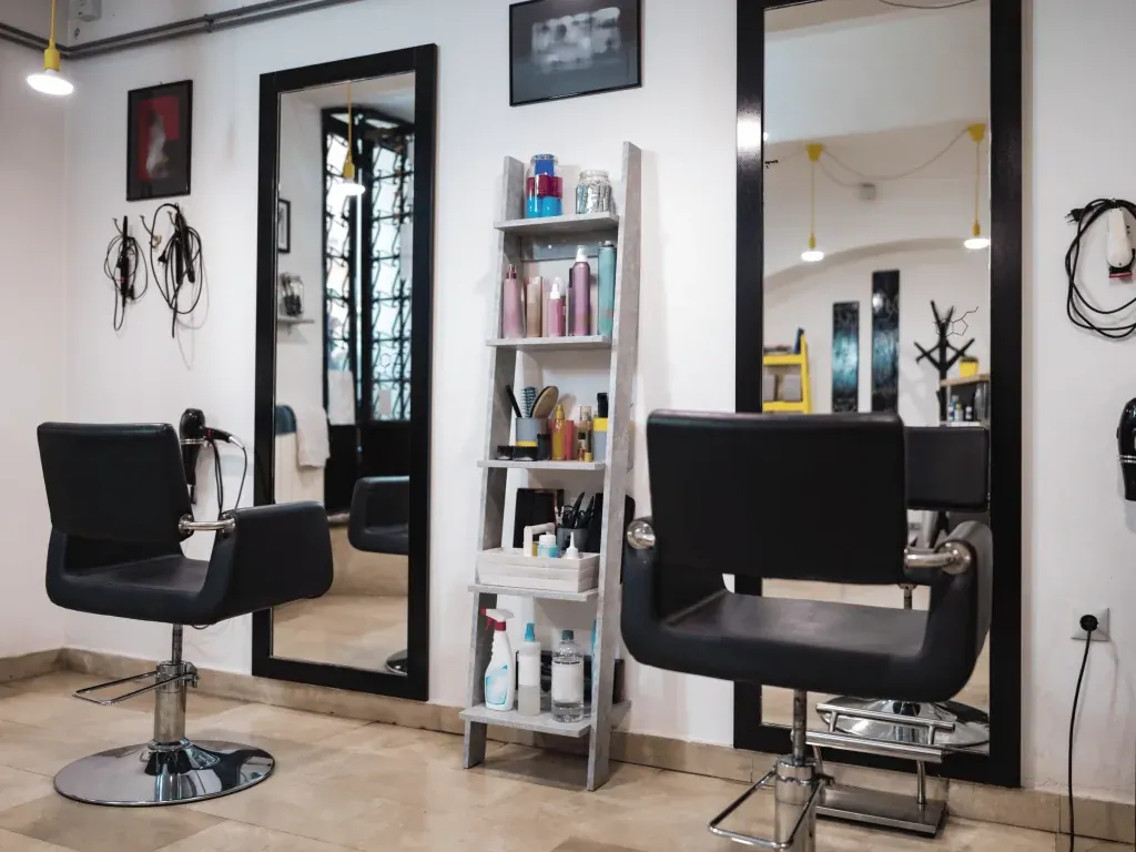 Clinic interior with treatment chairs